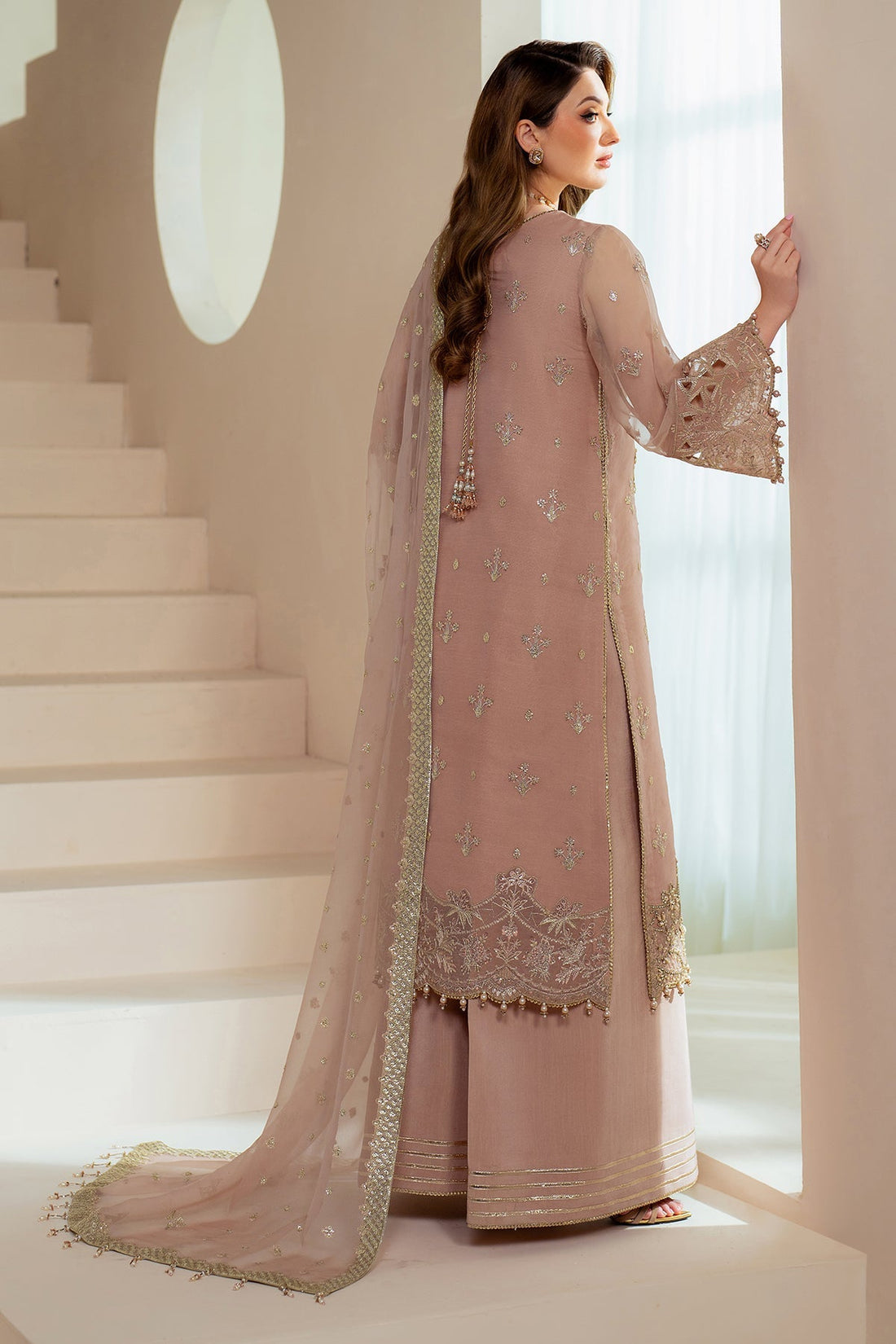 Alizeh | Aymal Chiffon | AF-BHM-4043-Jade - by - Libasekhas UK - Registered Vendor of : Alizeh - 100% Original Designer Dresss