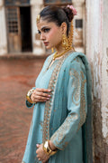 Charizma | Festive Pret | 3-PC Embroidered Raw Silk CMA-6-412 - by Libasekhas UK - Registered Vendor of : Charizma - 100% Original Designer Dress