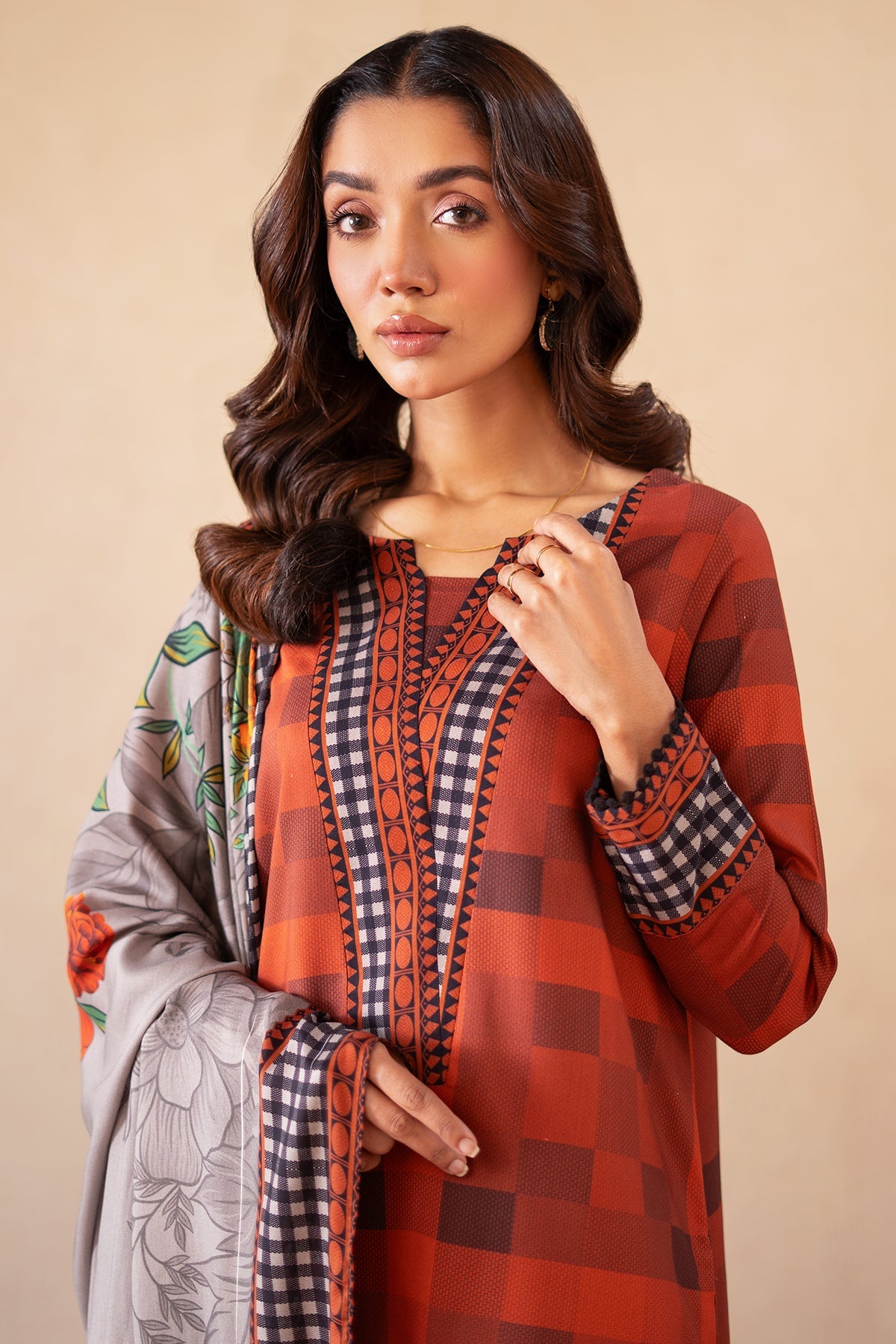 Charizma | Print Melody | CPM-4-S45A - by - Libasekhas UK - Registered Vendor of : Charizma - 100% Original Designer Dresss