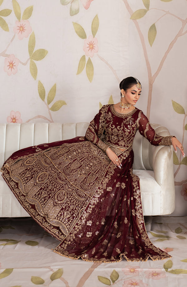 Zarif | Shehnai Luxury Wedding Edit | SHEESHAM - by - Libasekhas UK - Registered Vendor of : Zarif - 100% Original Designer Dresss