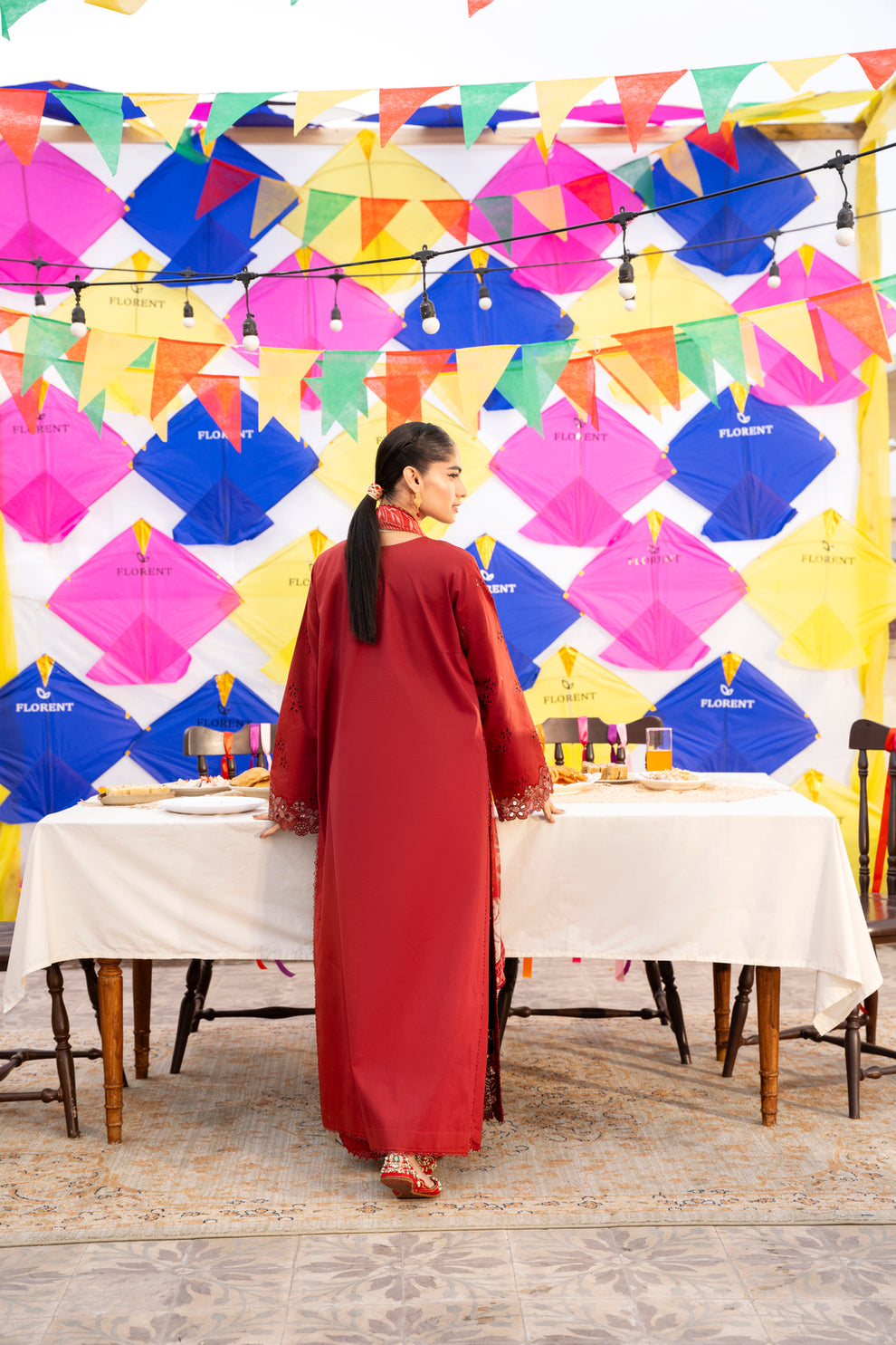 Florent | Basant Chikankari | FBC - 7A - by Libasekhas UK - Registered Vendor of : Florent - 100% Original Designer Dress