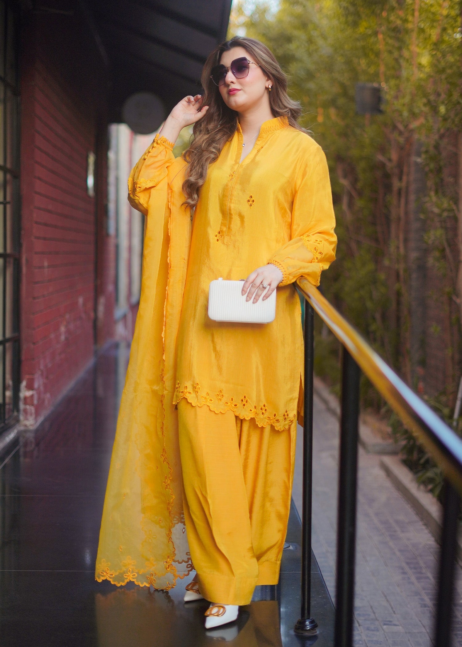Fozia Khalid | Silk Spire | MARIGOLD - by - Libasekhas UK - Registered Vendor of : Hoorain Designer Wear - 100% Original Designer Dresss