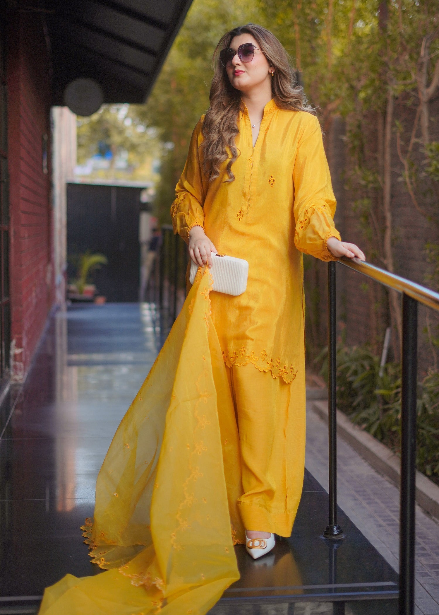 Fozia Khalid | Silk Spire | MARIGOLD - by - Libasekhas UK - Registered Vendor of : Hoorain Designer Wear - 100% Original Designer Dresss