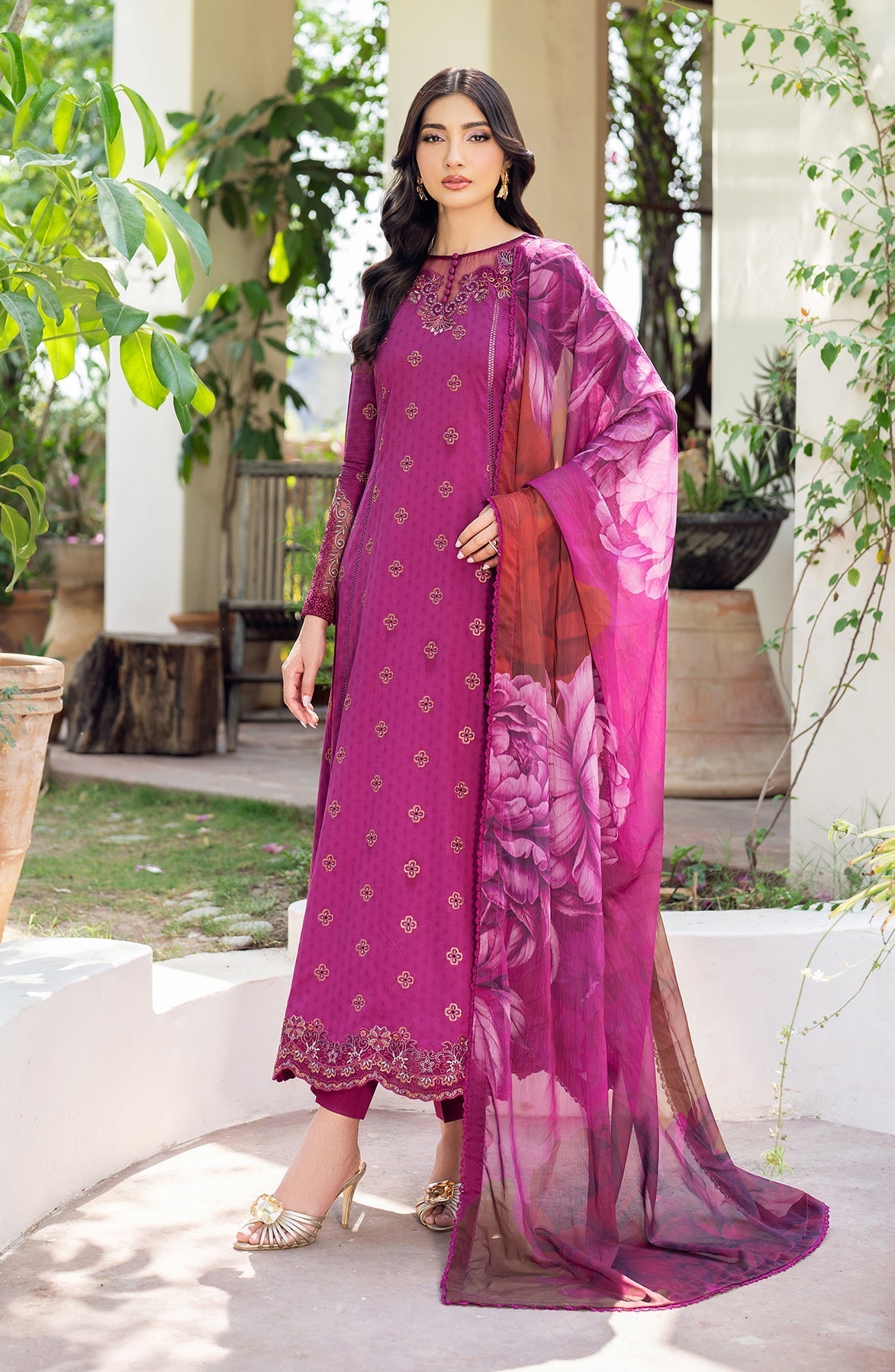 Zarif | Nura Textured Lawn 25 | MEHMAL - by - Libasekhas UK - Registered Vendor of : Zarif - 100% Original Designer Dresss
