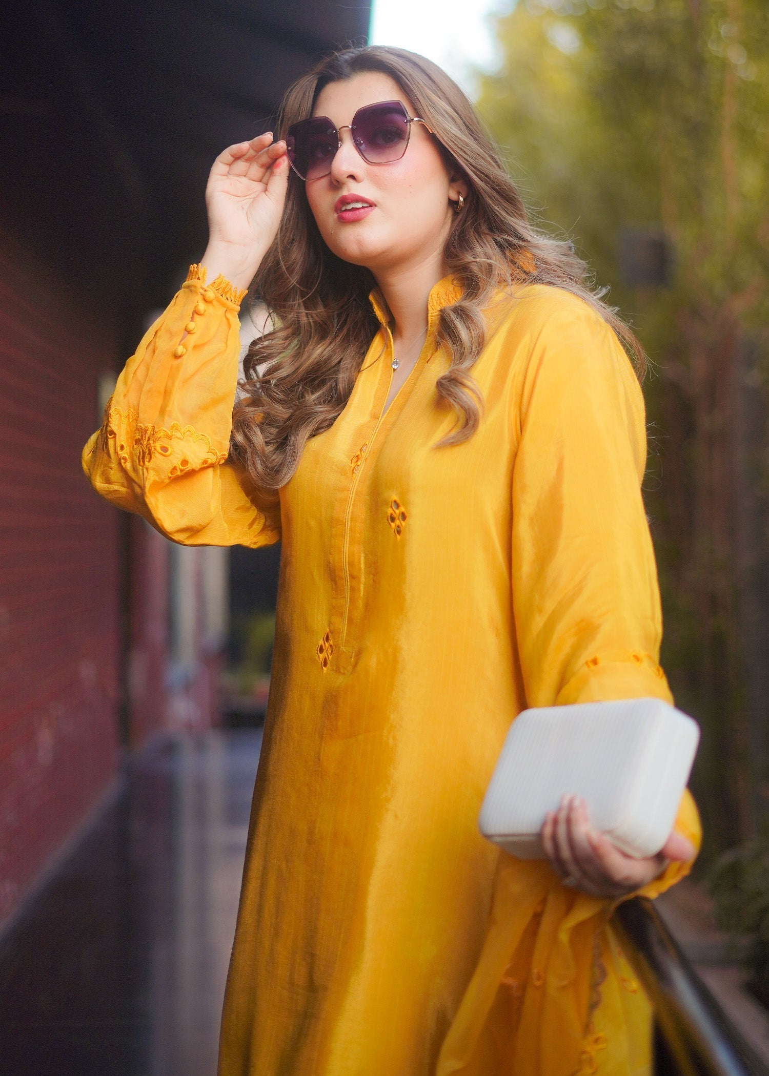 Fozia Khalid | Silk Spire | MARIGOLD - by - Libasekhas UK - Registered Vendor of : Hoorain Designer Wear - 100% Original Designer Dresss