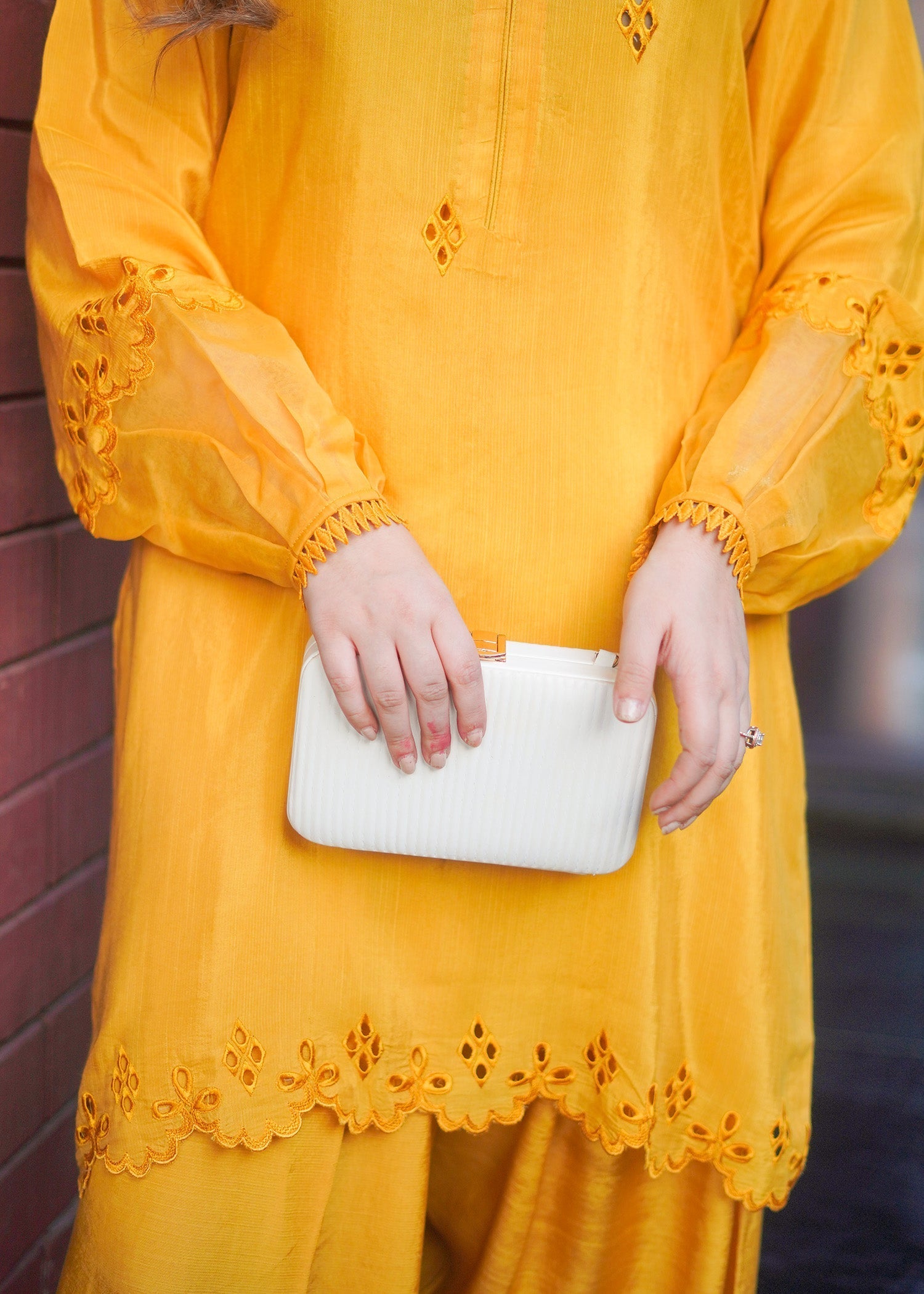 Fozia Khalid | Silk Spire | MARIGOLD - by - Libasekhas UK - Registered Vendor of : Hoorain Designer Wear - 100% Original Designer Dresss