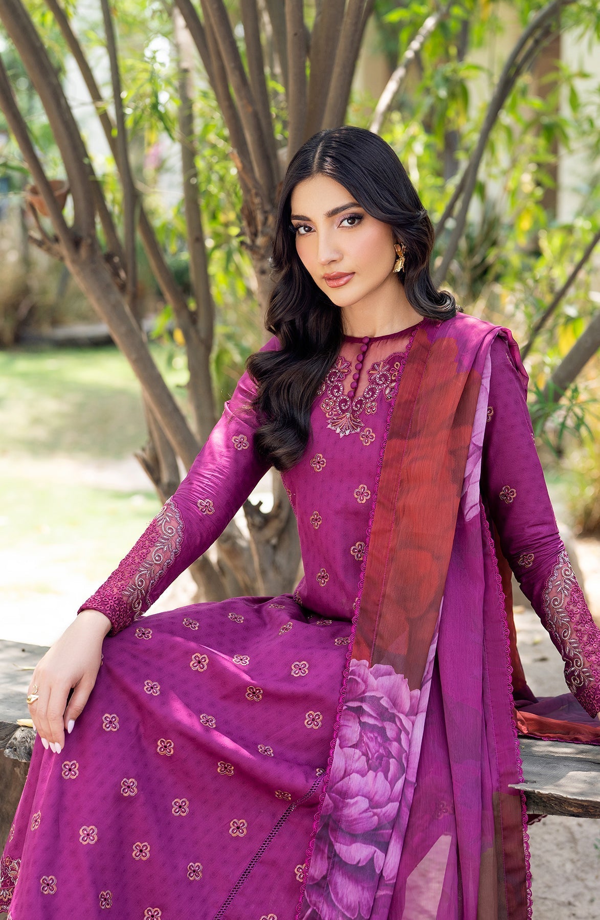 Zarif | Nura Textured Lawn 25 | MEHMAL - by - Libasekhas UK - Registered Vendor of : Zarif - 100% Original Designer Dresss