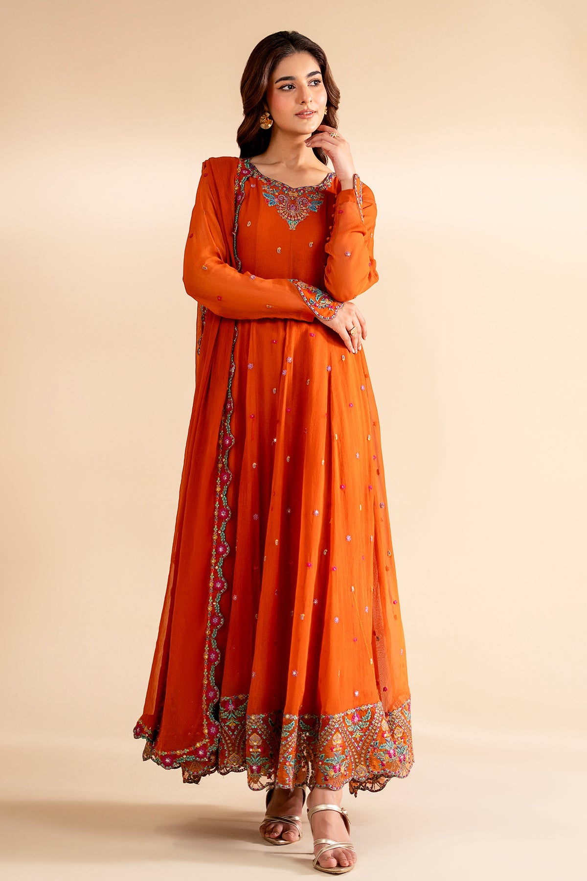 Charizma | Festive Pret | 3-PC Embroidered Chiffon CMA-6-319 - by Libasekhas UK - Registered Vendor of : Charizma - 100% Original Designer Dress
