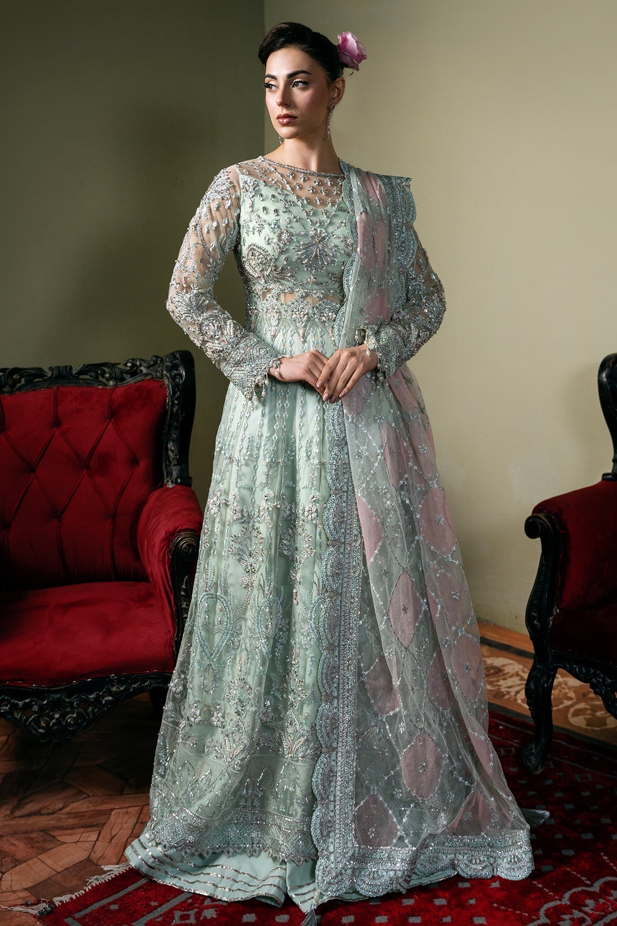 Mina Kashif | Kahani Formals | Zarpash - by - Libasekhas UK - Registered Vendor of : Mina Kashif - 100% Original Designer Dresss