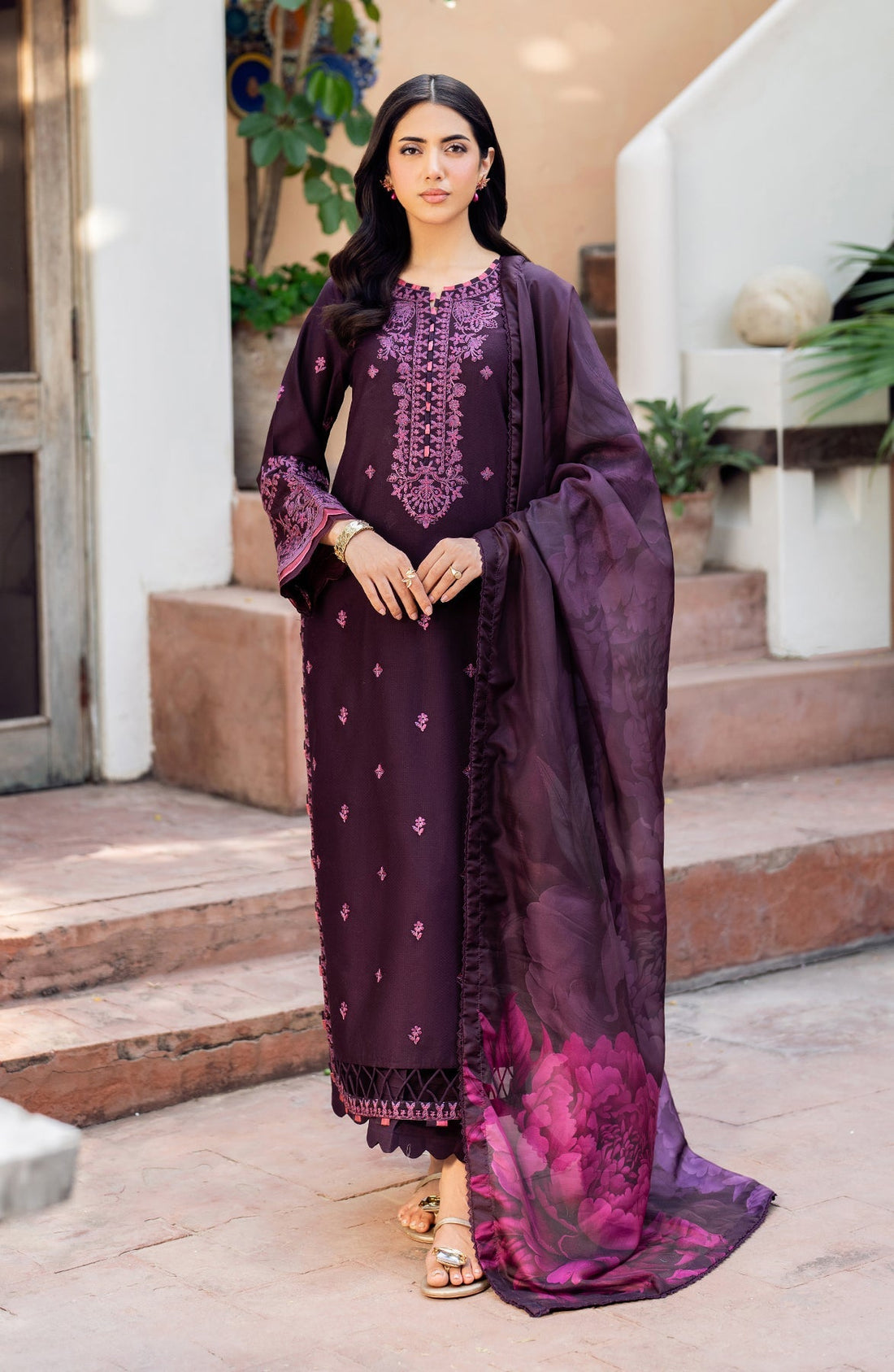 Zarif | Nura Textured Lawn 25 | FAHA - by - Libasekhas UK - Registered Vendor of : Zarif - 100% Original Designer Dresss