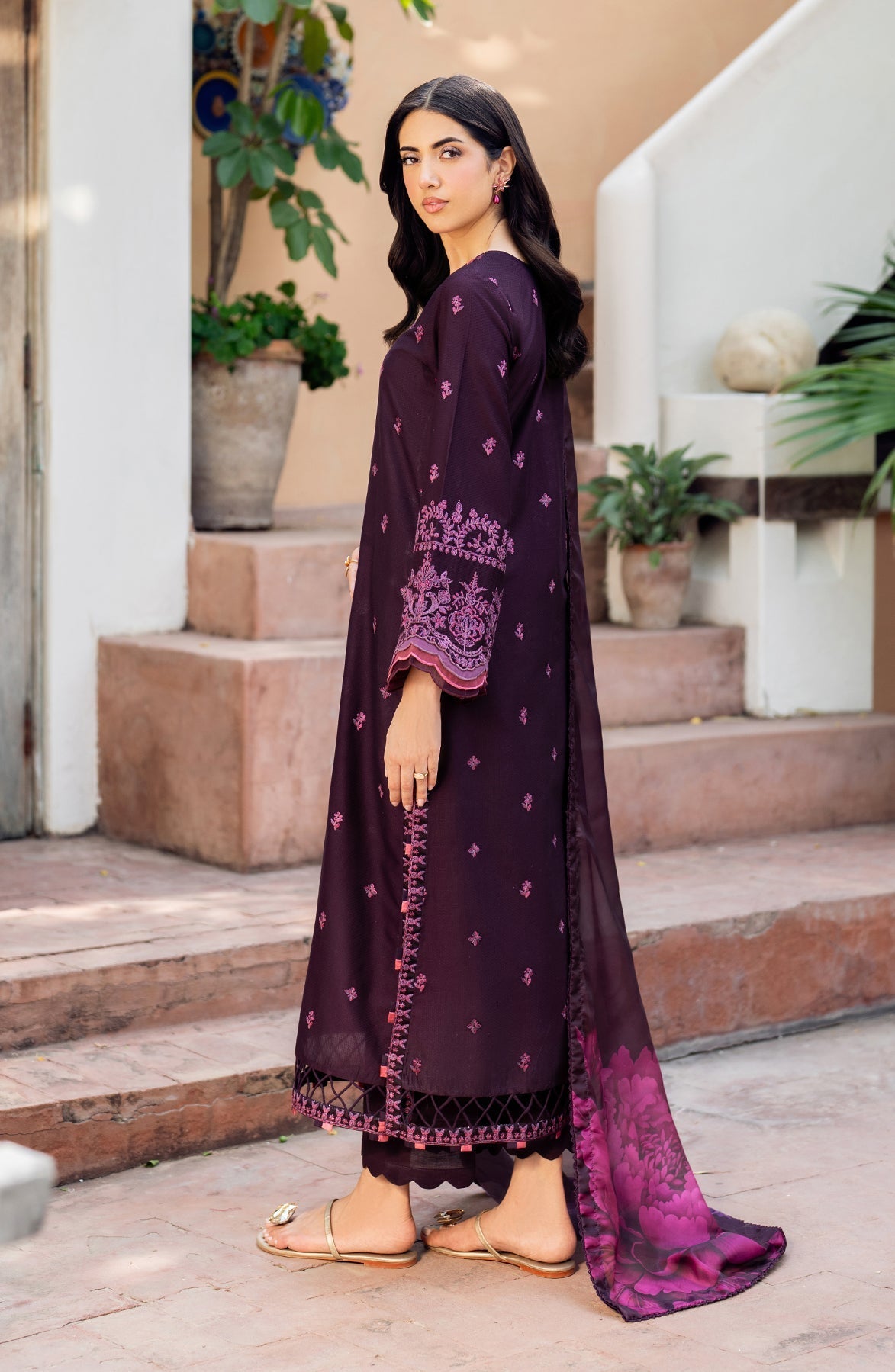 Zarif | Nura Textured Lawn 25 | FAHA - by - Libasekhas UK - Registered Vendor of : Zarif - 100% Original Designer Dresss