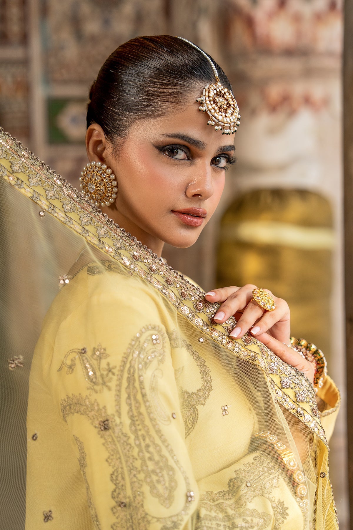 Charizma | Festive Pret | 3-PC Embroidered Raw Silk CMA-6-414 - by Libasekhas UK - Registered Vendor of : Charizma - 100% Original Designer Dress