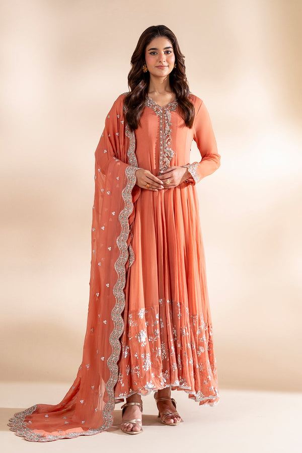 Charizma | Festive Pret | 3-PC Embroidered Chiffon CMA-6-418 - by Libasekhas UK - Registered Vendor of : Charizma - 100% Original Designer Dress