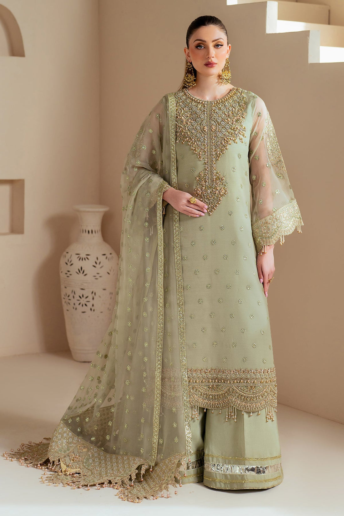 Alizeh | Aymal Chiffon | AF-BHM-4042-Alish - by - Libasekhas UK - Registered Vendor of : Alizeh - 100% Original Designer Dresss