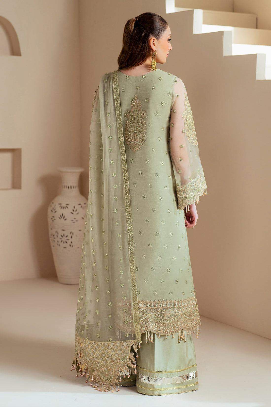 Alizeh | Aymal Chiffon | AF-BHM-4042-Alish - by - Libasekhas UK - Registered Vendor of : Alizeh - 100% Original Designer Dresss