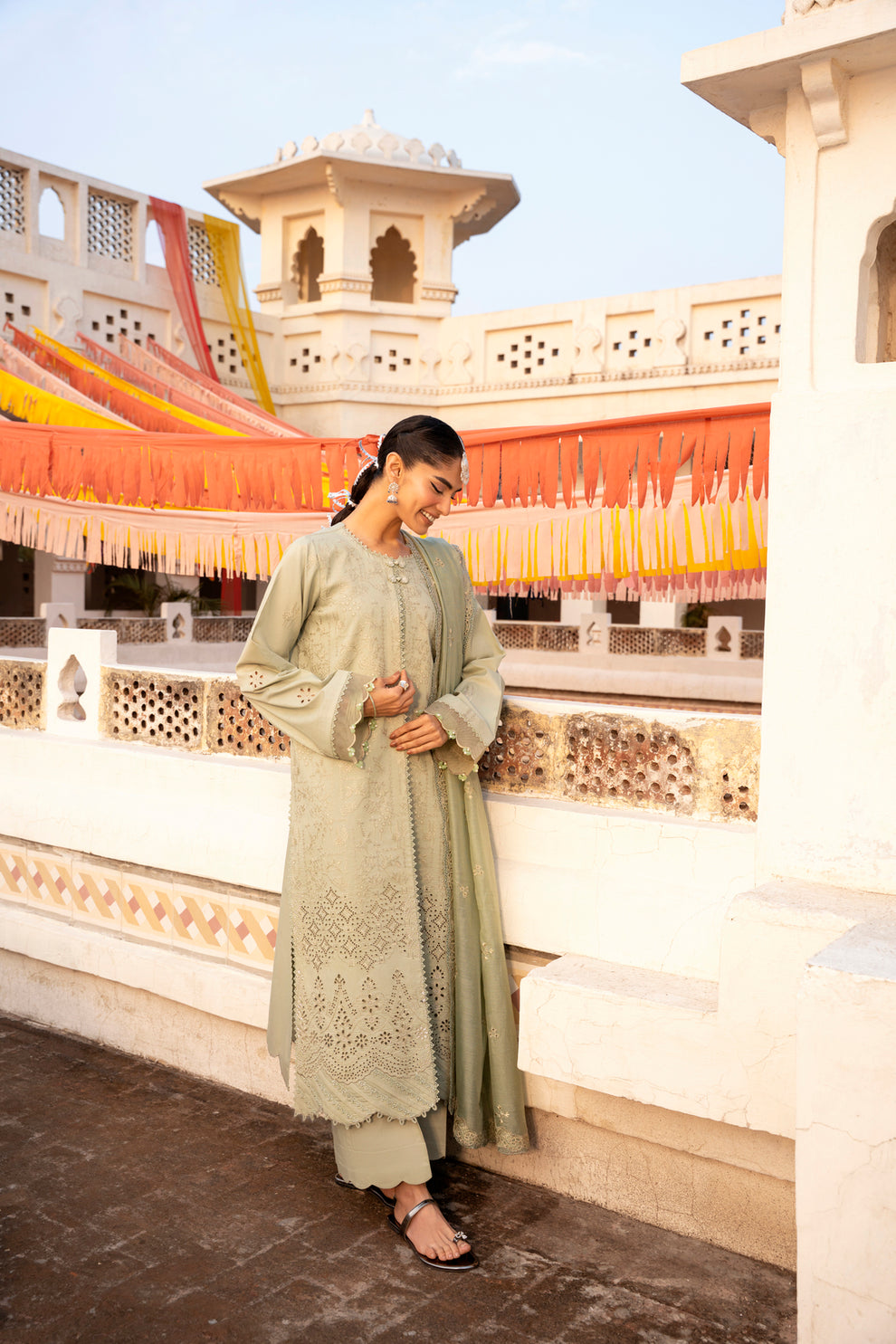 Florent | Basant Chikankari | FBC - 3A - by Libasekhas UK - Registered Vendor of : Florent - 100% Original Designer Dress