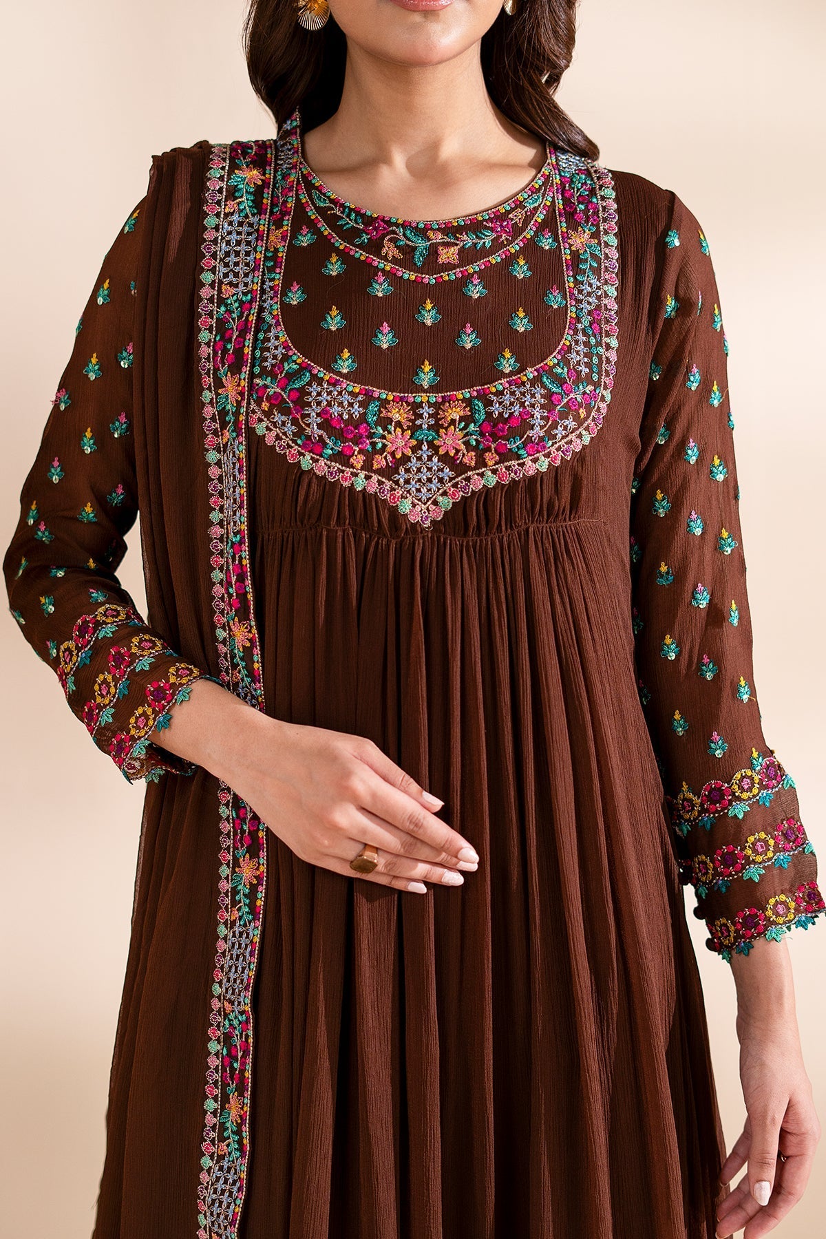 Charizma | Festive Pret | 3-PC Embroidered CMA-6-318 - by Libasekhas UK - Registered Vendor of : Charizma - 100% Original Designer Dress