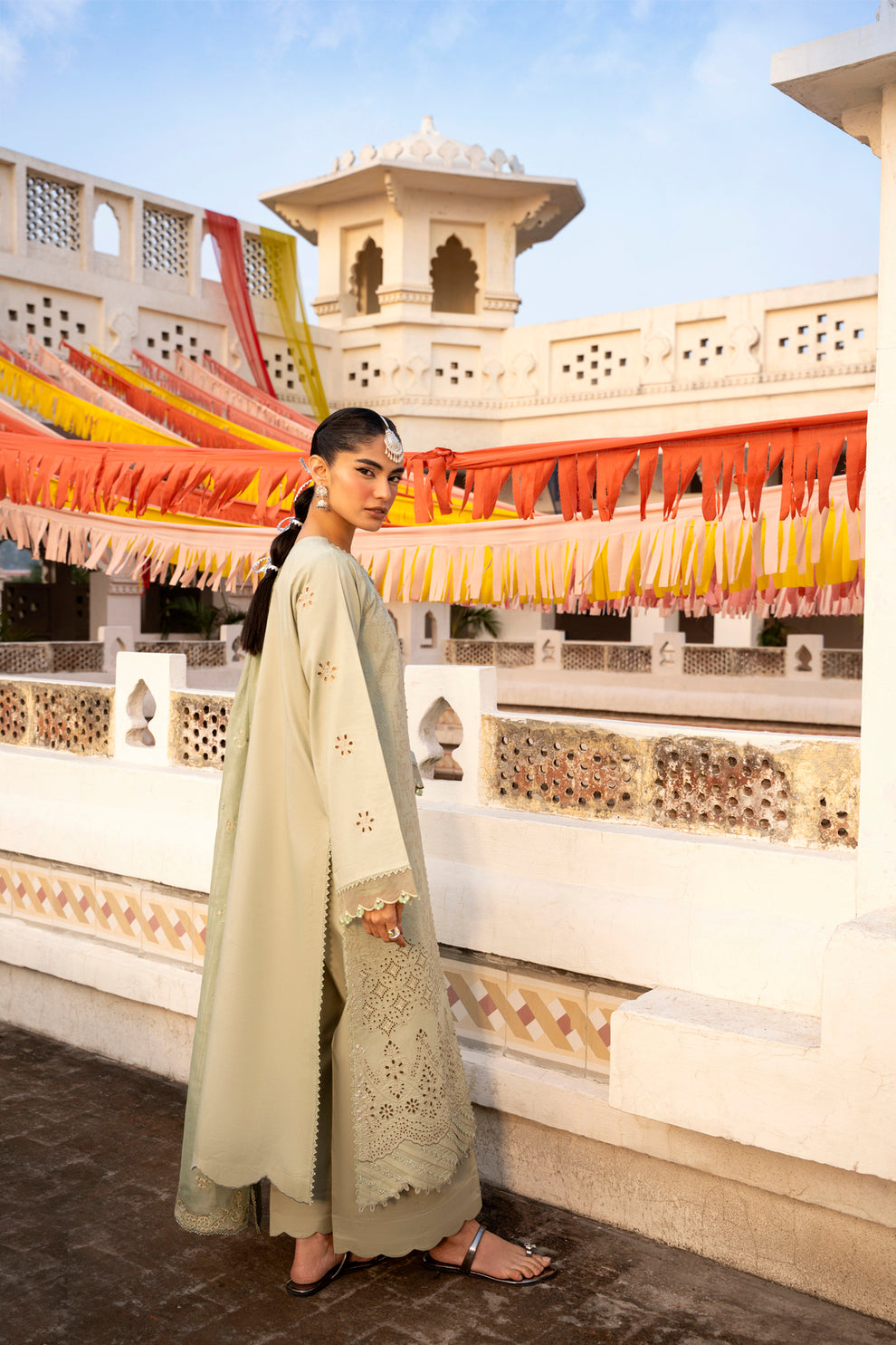 Florent | Basant Chikankari | FBC - 3A - by Libasekhas UK - Registered Vendor of : Florent - 100% Original Designer Dress