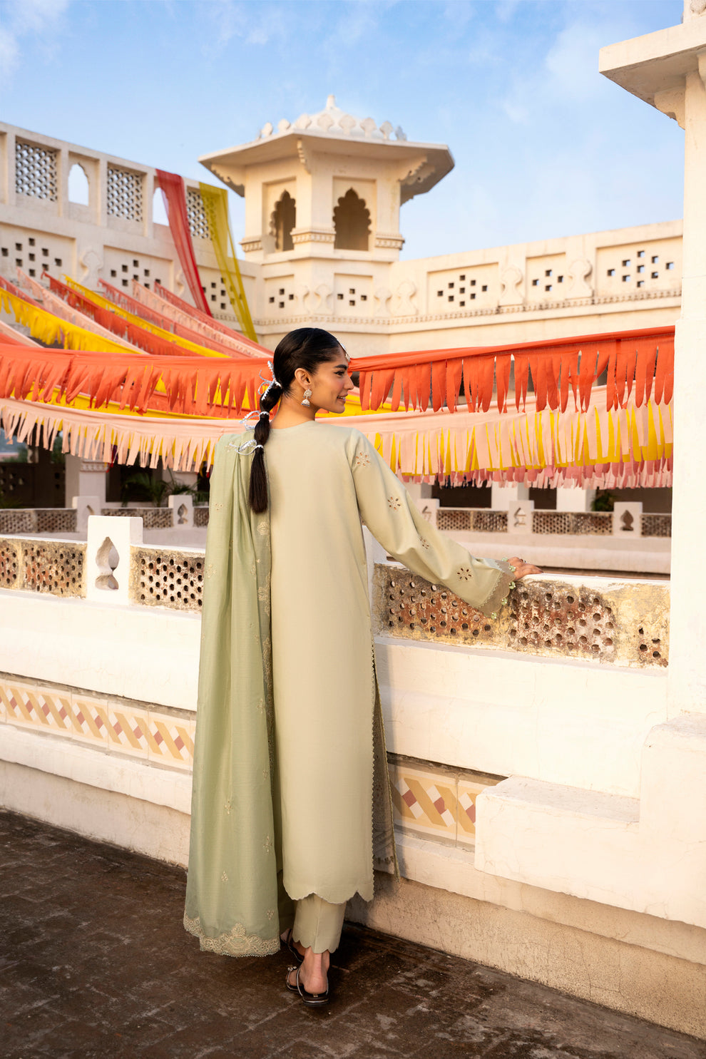 Florent | Basant Chikankari | FBC - 3A - by Libasekhas UK - Registered Vendor of : Florent - 100% Original Designer Dress