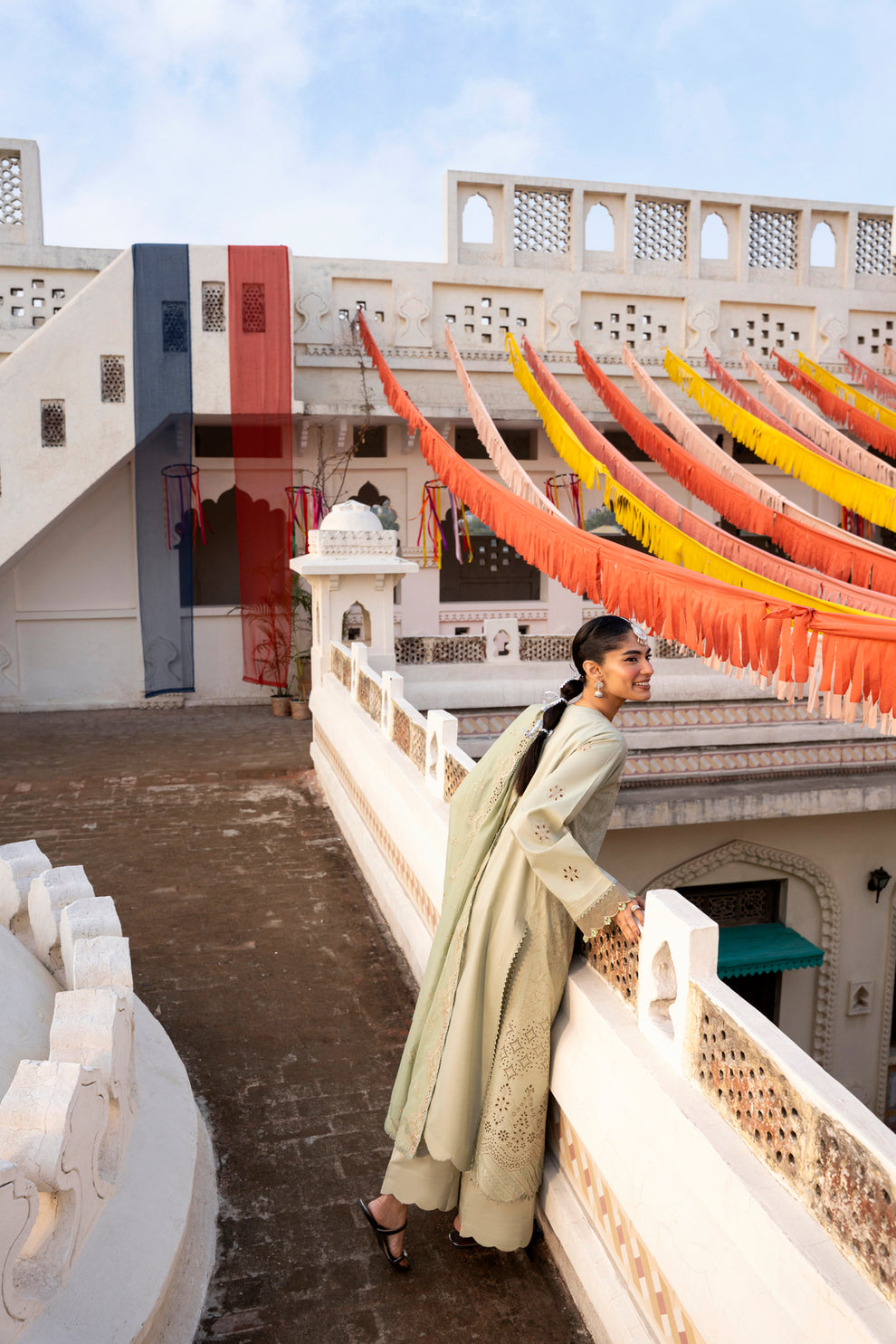 Florent | Basant Chikankari | FBC - 3A - by Libasekhas UK - Registered Vendor of : Florent - 100% Original Designer Dress