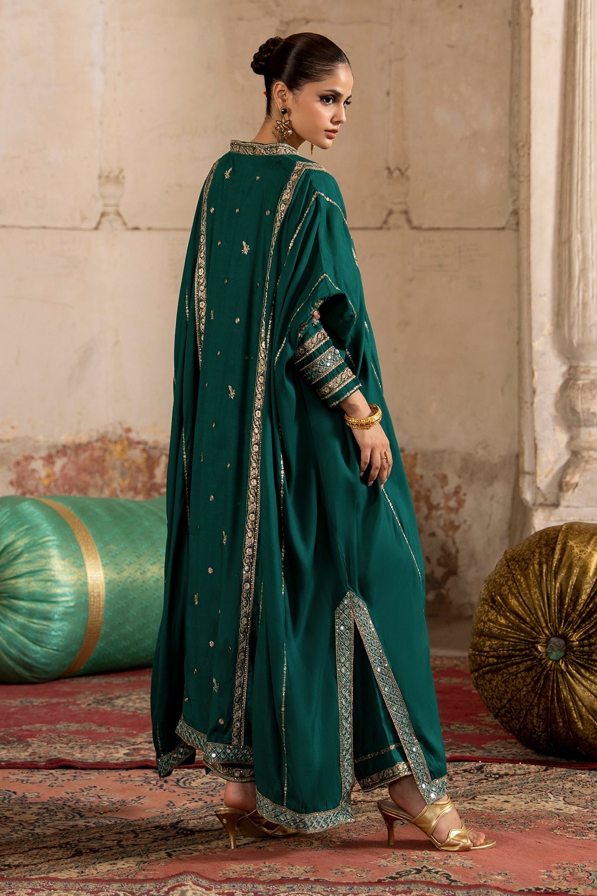 Charizma | Festive Pret | Embroidered Raw Silk CMA-6-388 - by Libasekhas UK - Registered Vendor of : Charizma - 100% Original Designer Dress