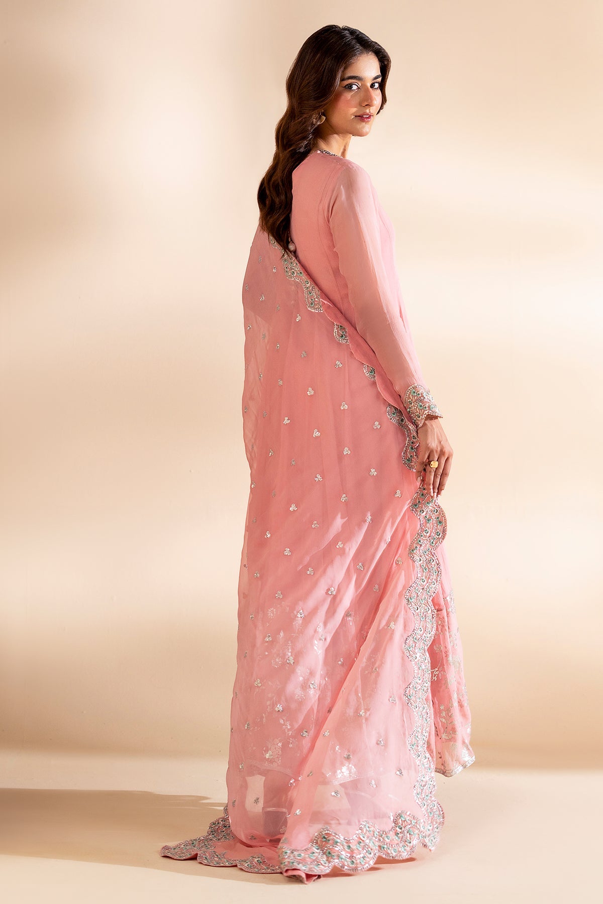 Charizma | Festive Pret | 3-PC Embroidered Chiffon CMA-6-417 - by Libasekhas UK - Registered Vendor of : Charizma - 100% Original Designer Dress