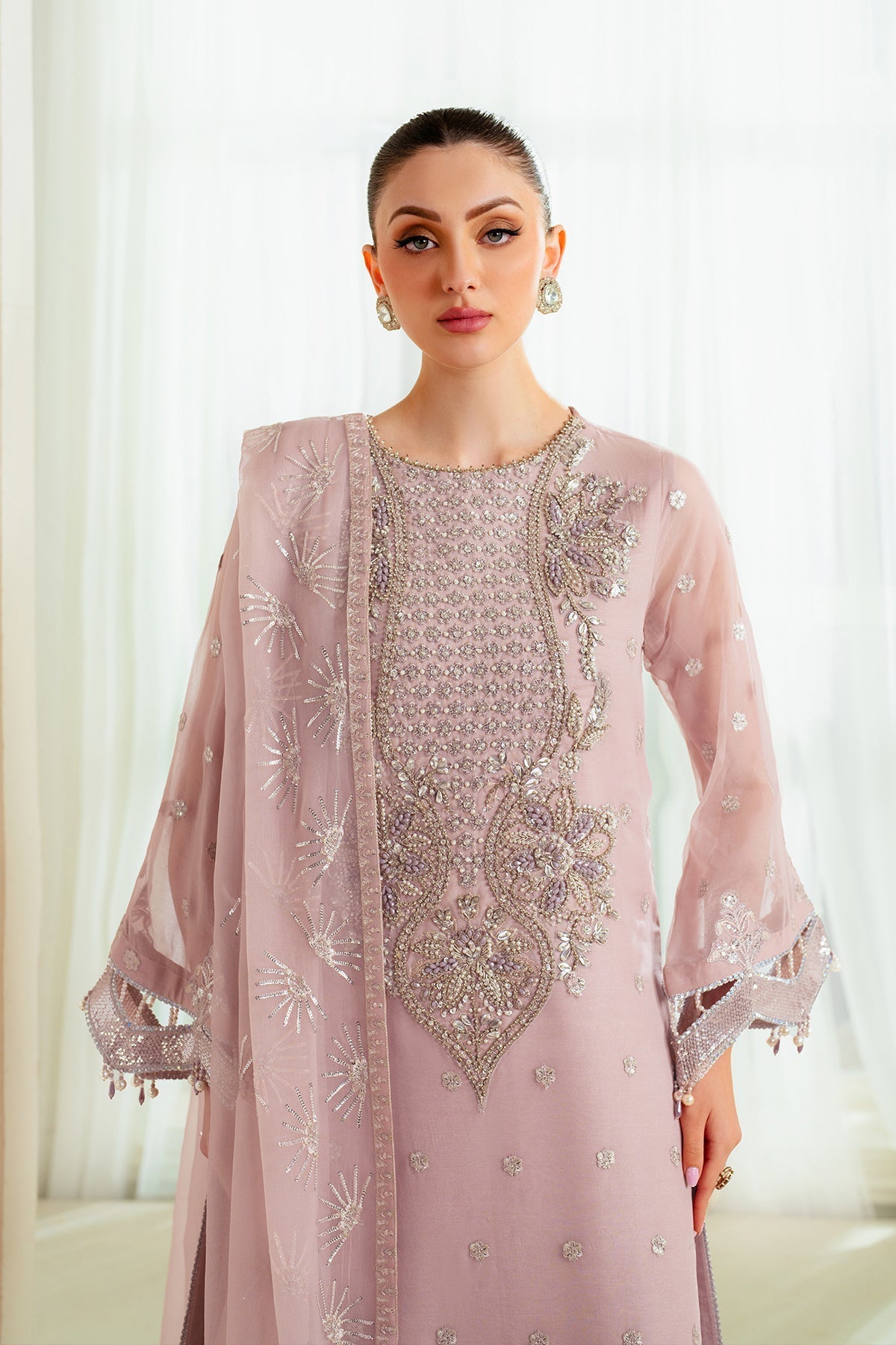 Alizeh | Aymal Chiffon | AF-BHM-4045-Sira - by - Libasekhas UK - Registered Vendor of : Alizeh - 100% Original Designer Dresss