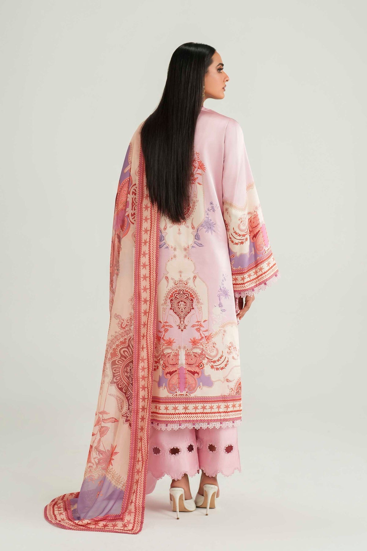 Akbar Aslam | Silk Pret | Blush - by Libasekhas UK - Registered Vendor of : Akbar Aslam - 100% Original Designer Dress