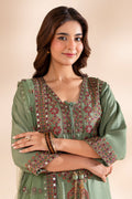 Charizma | Festive Pret | 3-PC Embroidered Silk CMA-6-369 - by Libasekhas UK - Registered Vendor of : Charizma - 100% Original Designer Dress