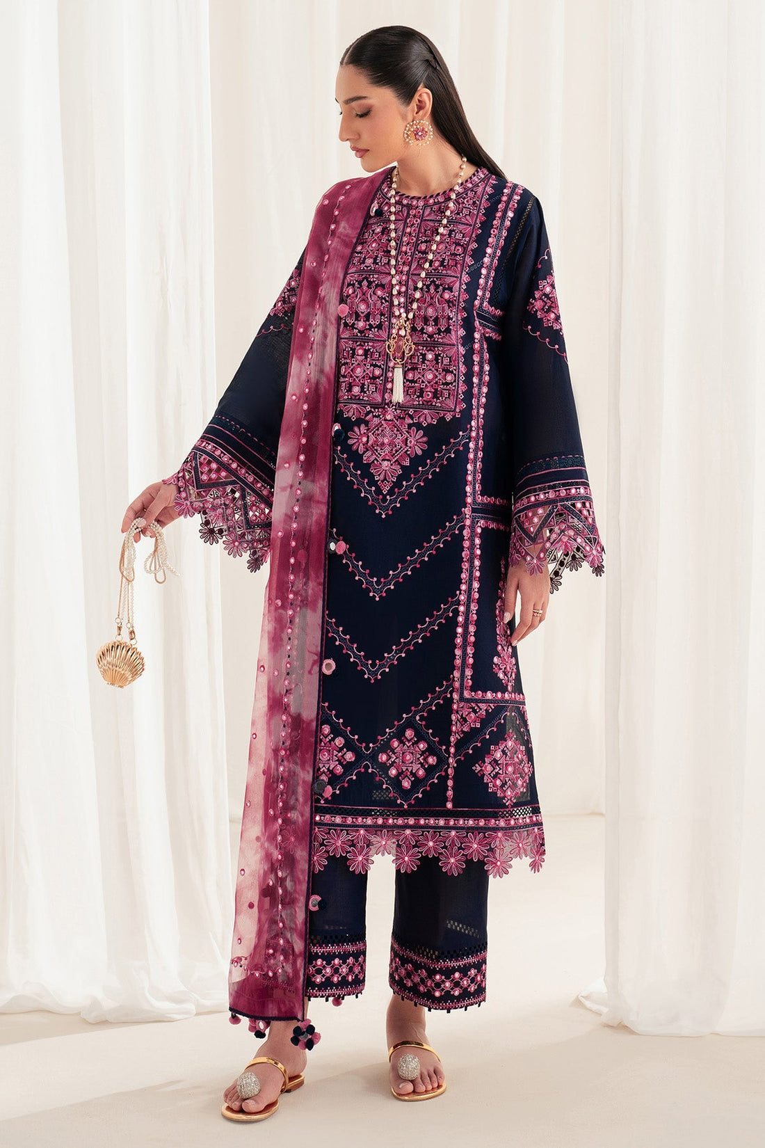 Jazmin | Iris Luxury Lawn 25 | IL'25-D01 - by - Libasekhas UK - Registered Vendor of : Jazmin - 100% Original Designer Dresss