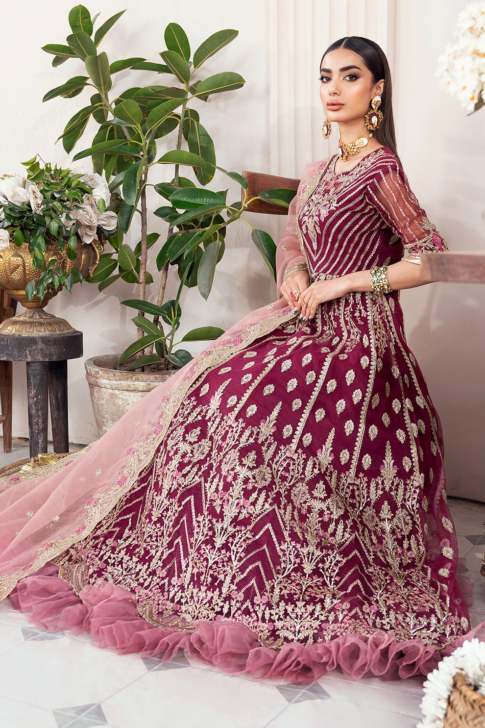 Avyana | Nazeen Festive Edit | Ruzena - by - Libasekhas UK - Registered Vendor of : Avyana - 100% Original Designer Dresss