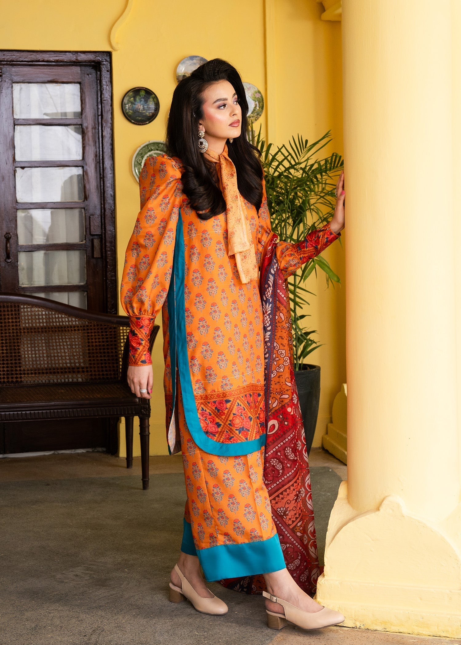 Maria Osama Khan | Retro Lawn 25 | Nehr - by - Libasekhas UK - Registered Vendor of : Maria Osama Khan - 100% Original Designer Dresss