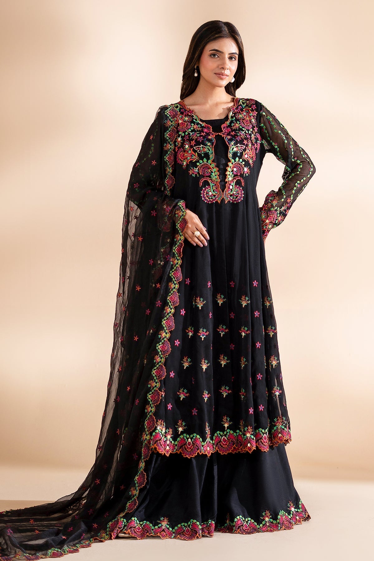 Charizma | Festive Pret | 3-PC Embroidered CMA-6-334 - by Libasekhas UK - Registered Vendor of : Charizma - 100% Original Designer Dress