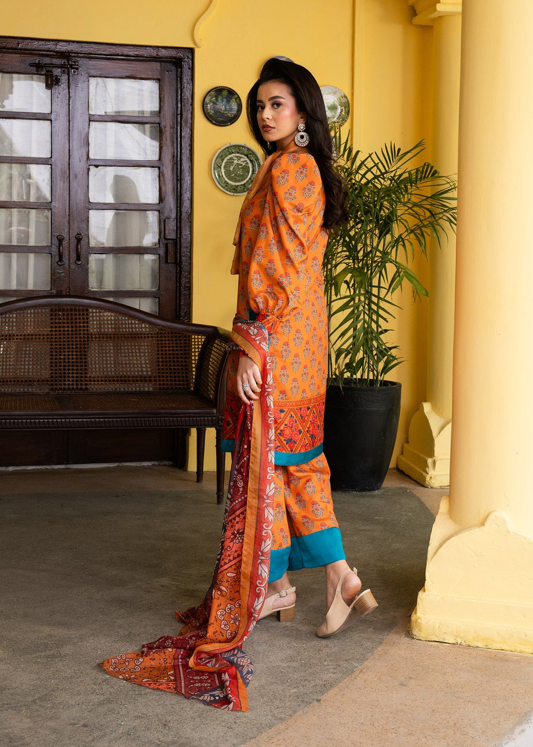 Maria Osama Khan | Retro Lawn 25 | Nehr - by - Libasekhas UK - Registered Vendor of : Maria Osama Khan - 100% Original Designer Dresss