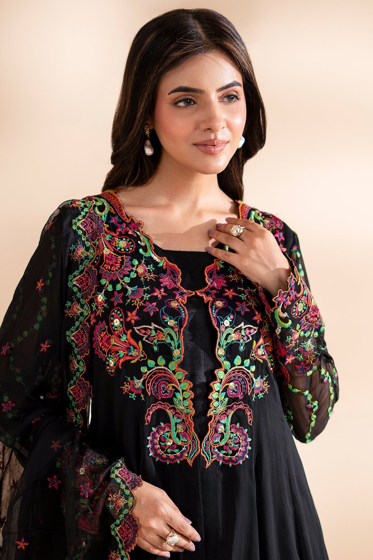 Charizma | Festive Pret | 3-PC Embroidered CMA-6-334 - by Libasekhas UK - Registered Vendor of : Charizma - 100% Original Designer Dress