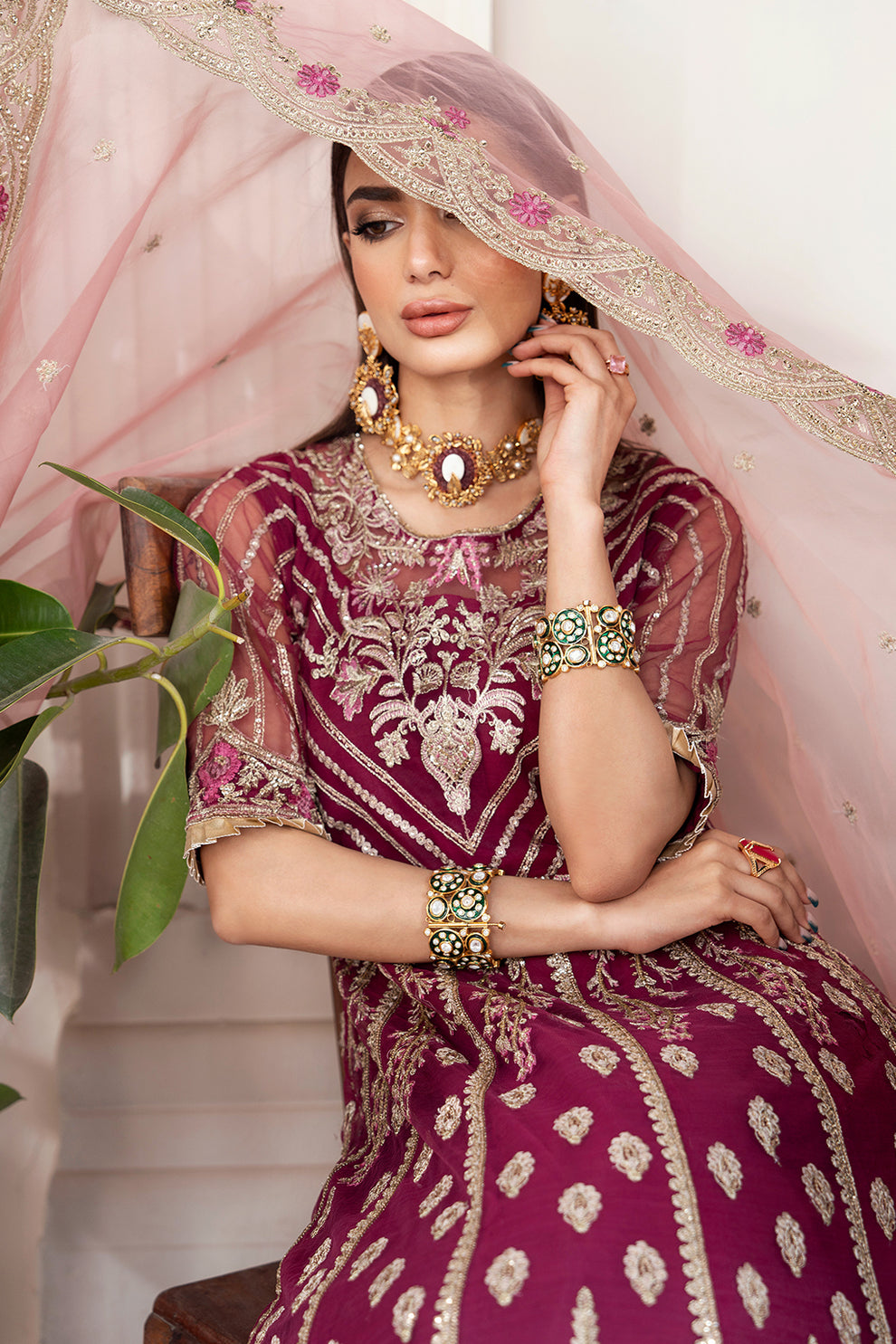 Avyana | Nazeen Festive Edit | Ruzena - by - Libasekhas UK - Registered Vendor of : Avyana - 100% Original Designer Dresss