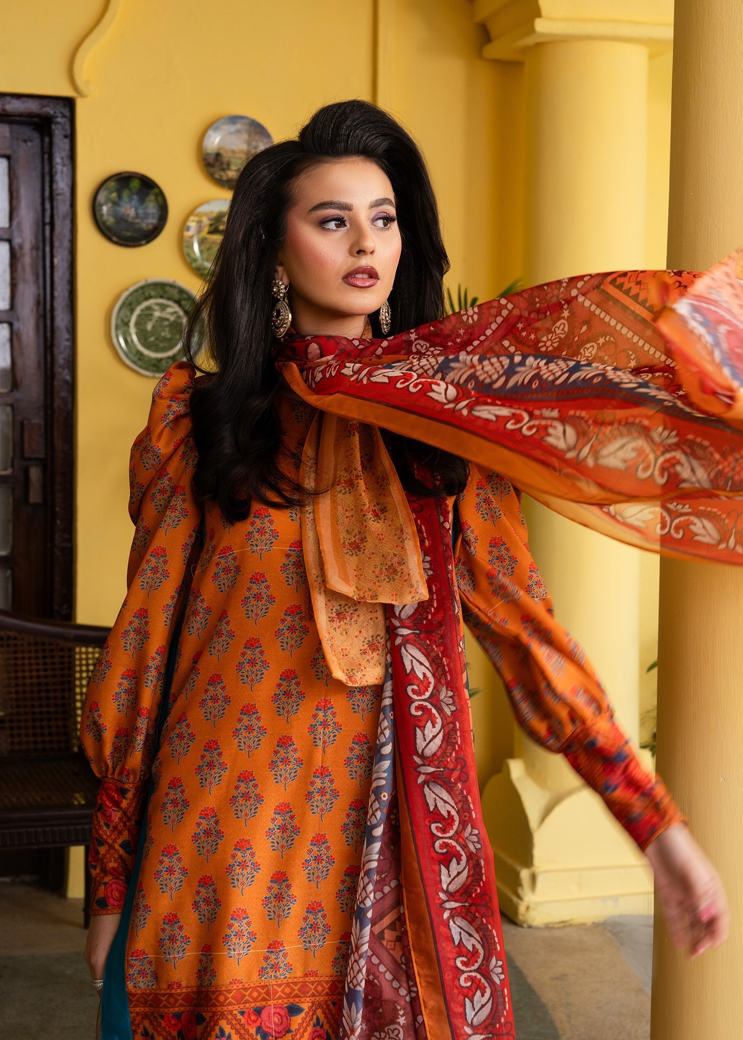 Maria Osama Khan | Retro Lawn 25 | Nehr - by - Libasekhas UK - Registered Vendor of : Maria Osama Khan - 100% Original Designer Dresss