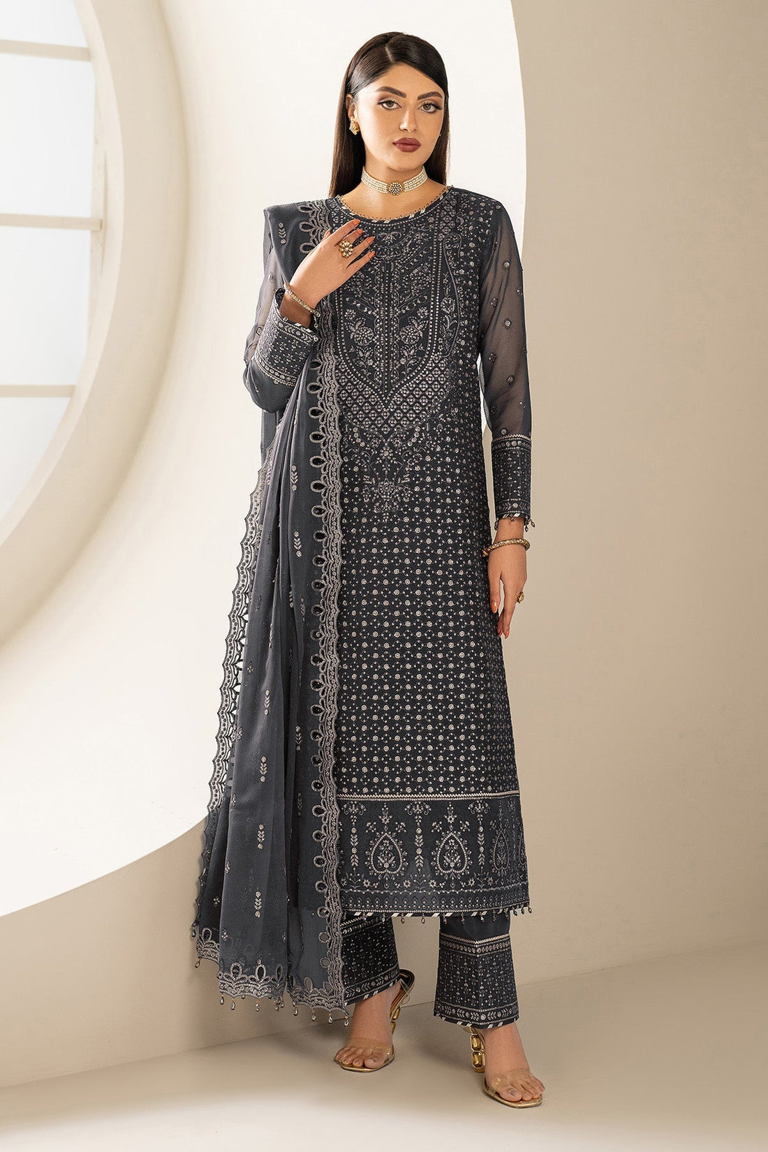 Alizeh | Formals Wear | AF-CH-2189-Akoya - by Libasekhas UK - Registered Vendor of : Alizeh - 100% Original Designer Dress