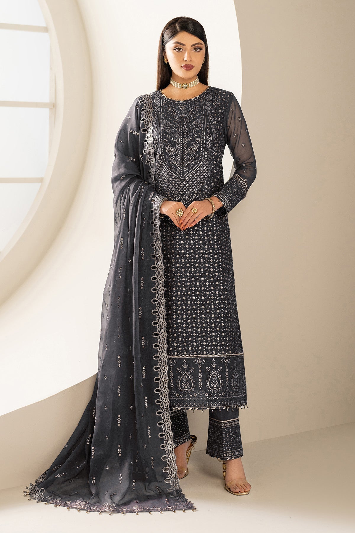 Alizeh | Formals Wear | AF-CH-2189-Akoya - by Libasekhas UK - Registered Vendor of : Alizeh - 100% Original Designer Dress