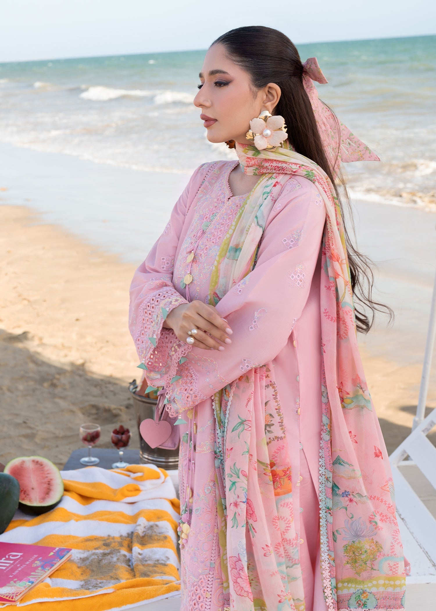 Kanwal Malik | Mira Summer Lawn 26 | Rosee - by Libasekhas UK - Registered Vendor of : Kanwal Malik - 100% Original Designer Dress