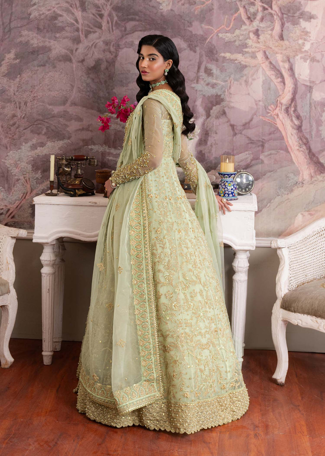 Dastoor | Airah Festive 25 | Opaline - by - Libasekhas UK - Registered Vendor of : Dastoor - 100% Original Designer Dresss