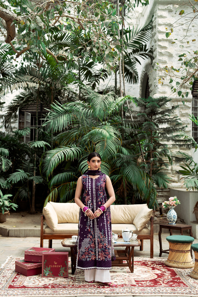 Florent | Eid Edits Luxury Lawn | FEE - 1A - by - Libasekhas UK - Registered Vendor of : Florent - 100% Original Designer Dresss