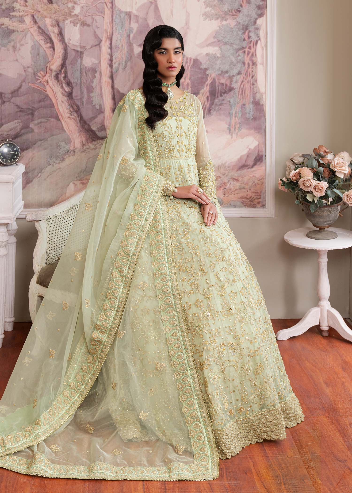 Dastoor | Airah Festive 25 | Opaline - by - Libasekhas UK - Registered Vendor of : Dastoor - 100% Original Designer Dresss