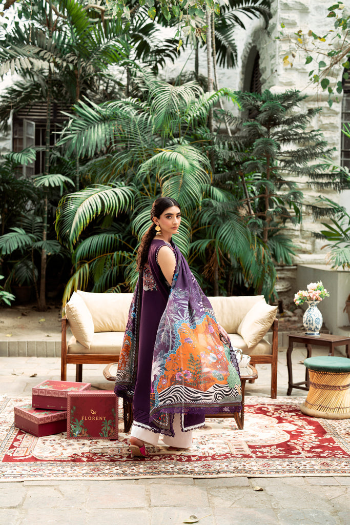 Florent | Eid Edits Luxury Lawn | FEE - 1A - by - Libasekhas UK - Registered Vendor of : Florent - 100% Original Designer Dresss