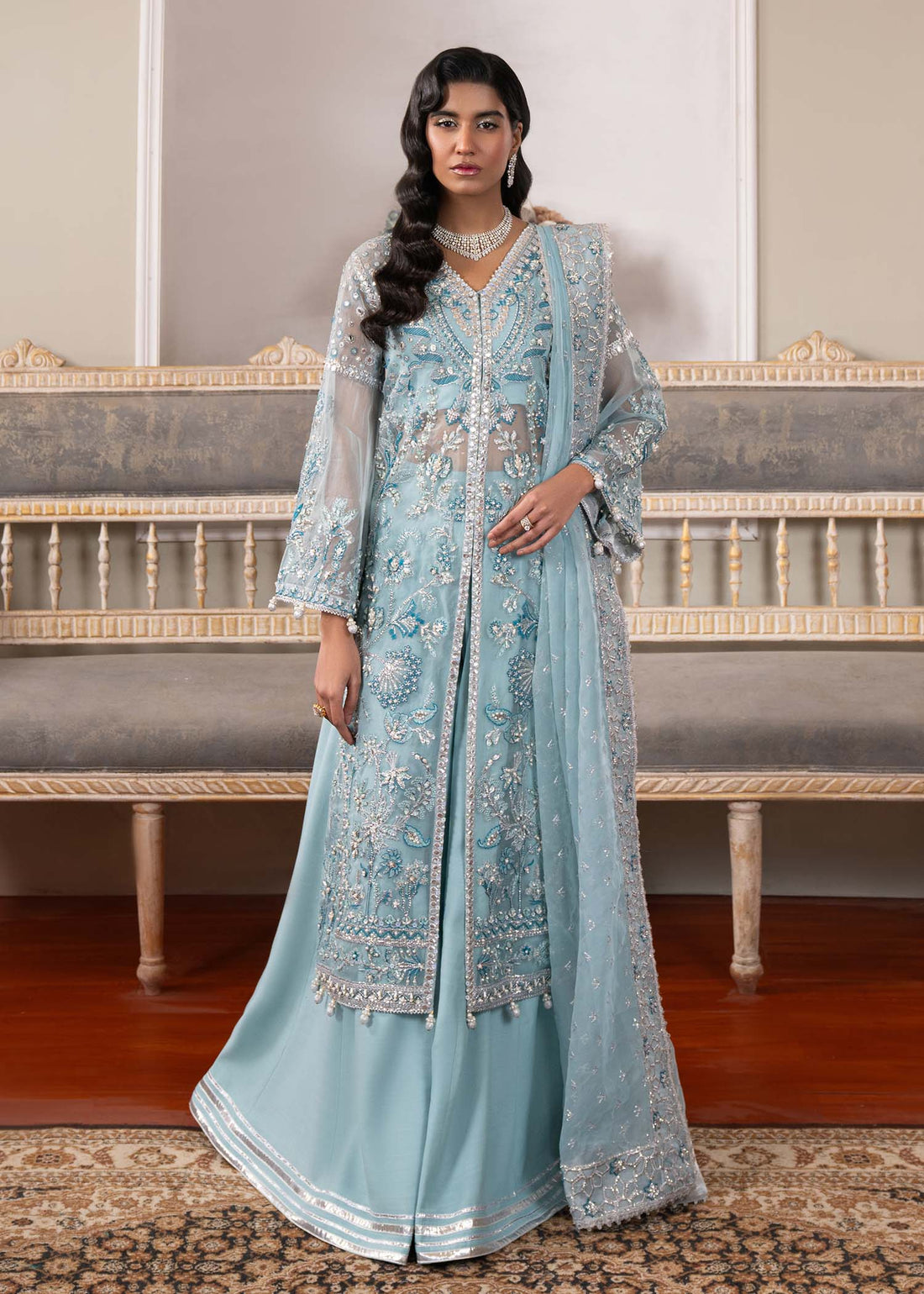 Dastoor | Airah Festive 25 | Starlight - by - Libasekhas UK - Registered Vendor of : Dastoor - 100% Original Designer Dresss