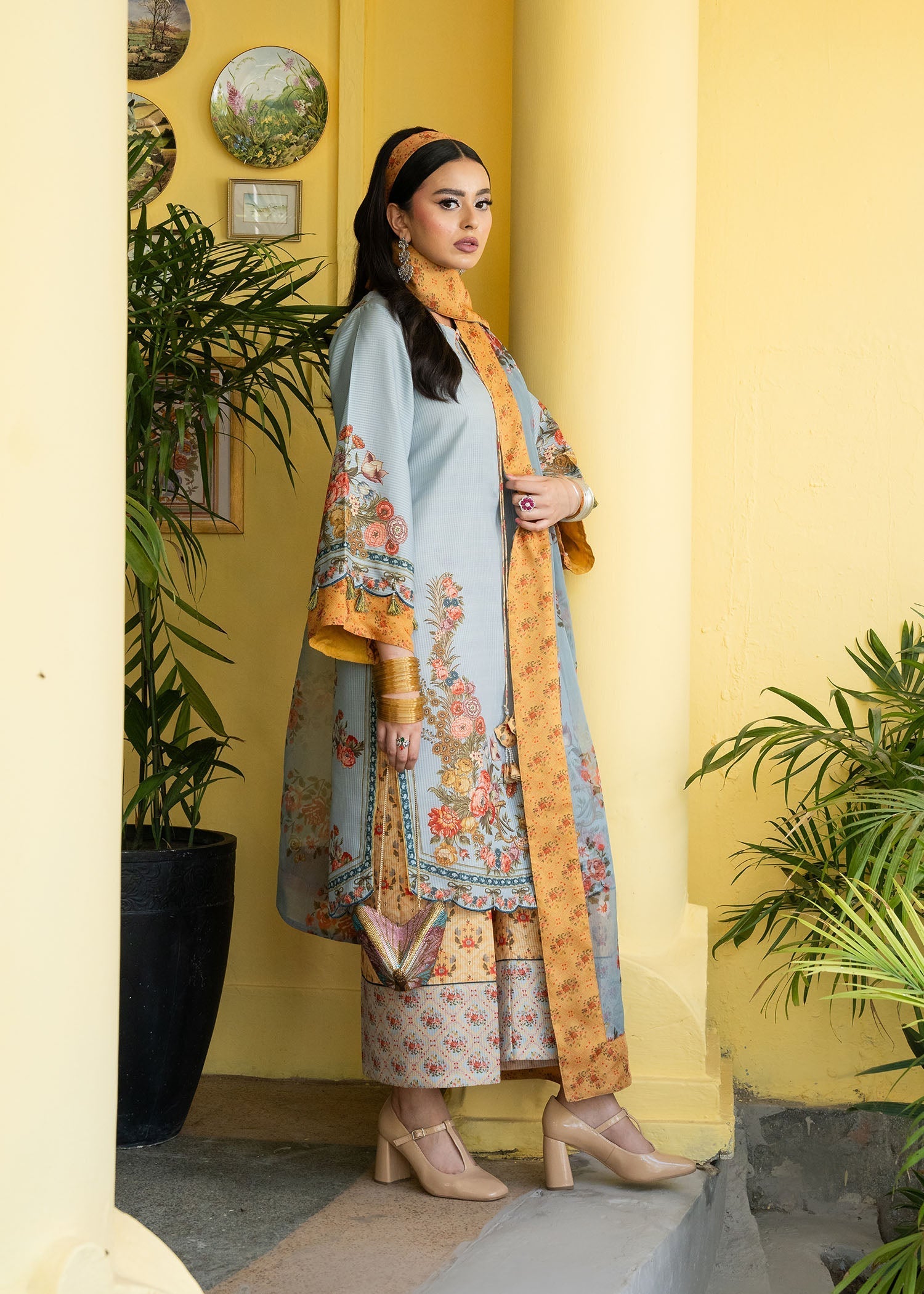 Maria Osama Khan | Retro Lawn 25 | Sama - by - Libasekhas UK - Registered Vendor of : Maria Osama Khan - 100% Original Designer Dresss