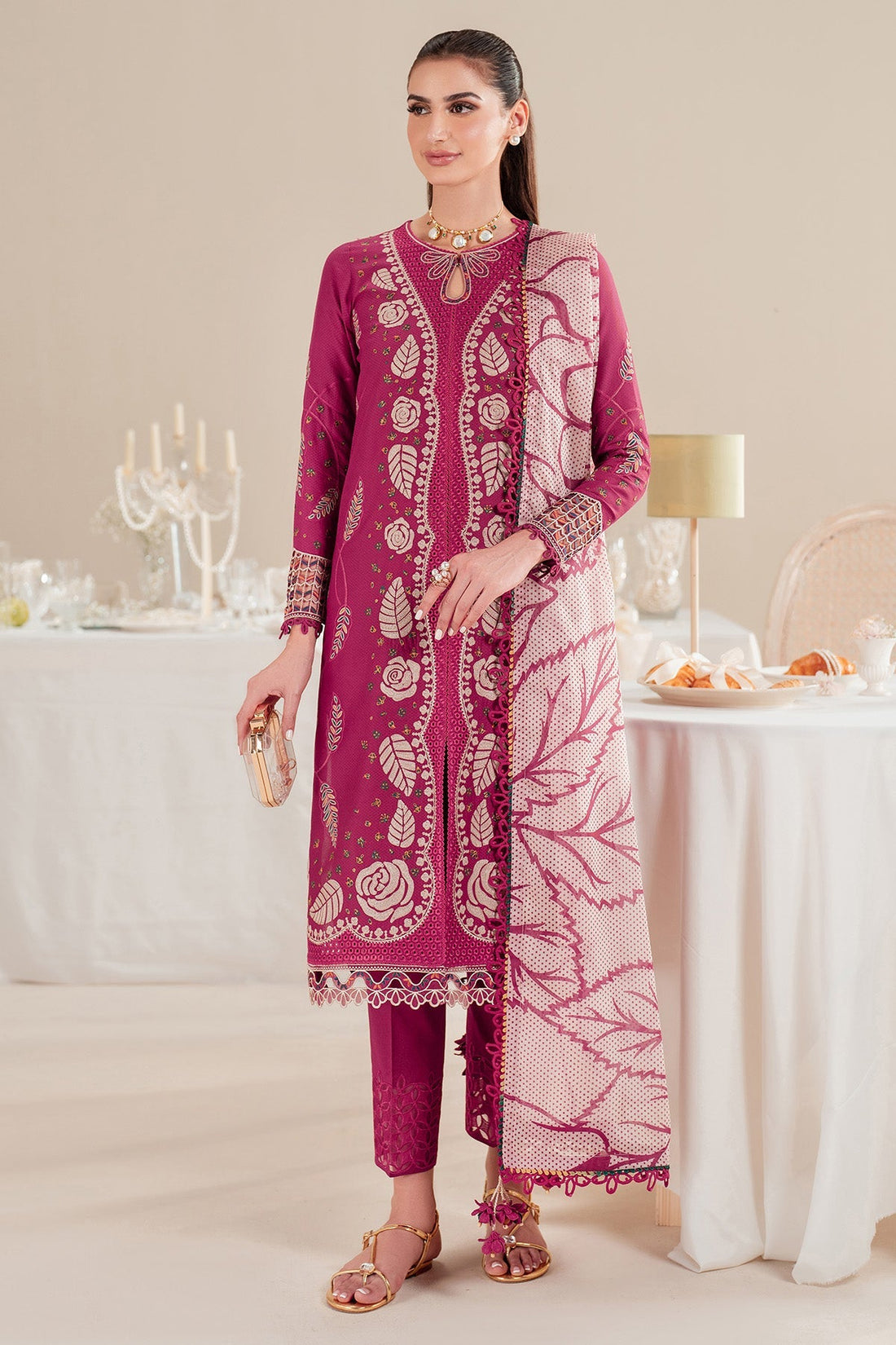 Jazmin | Iris Luxury Lawn 25 | IL'25-D05 - by - Libasekhas UK - Registered Vendor of : Jazmin - 100% Original Designer Dresss
