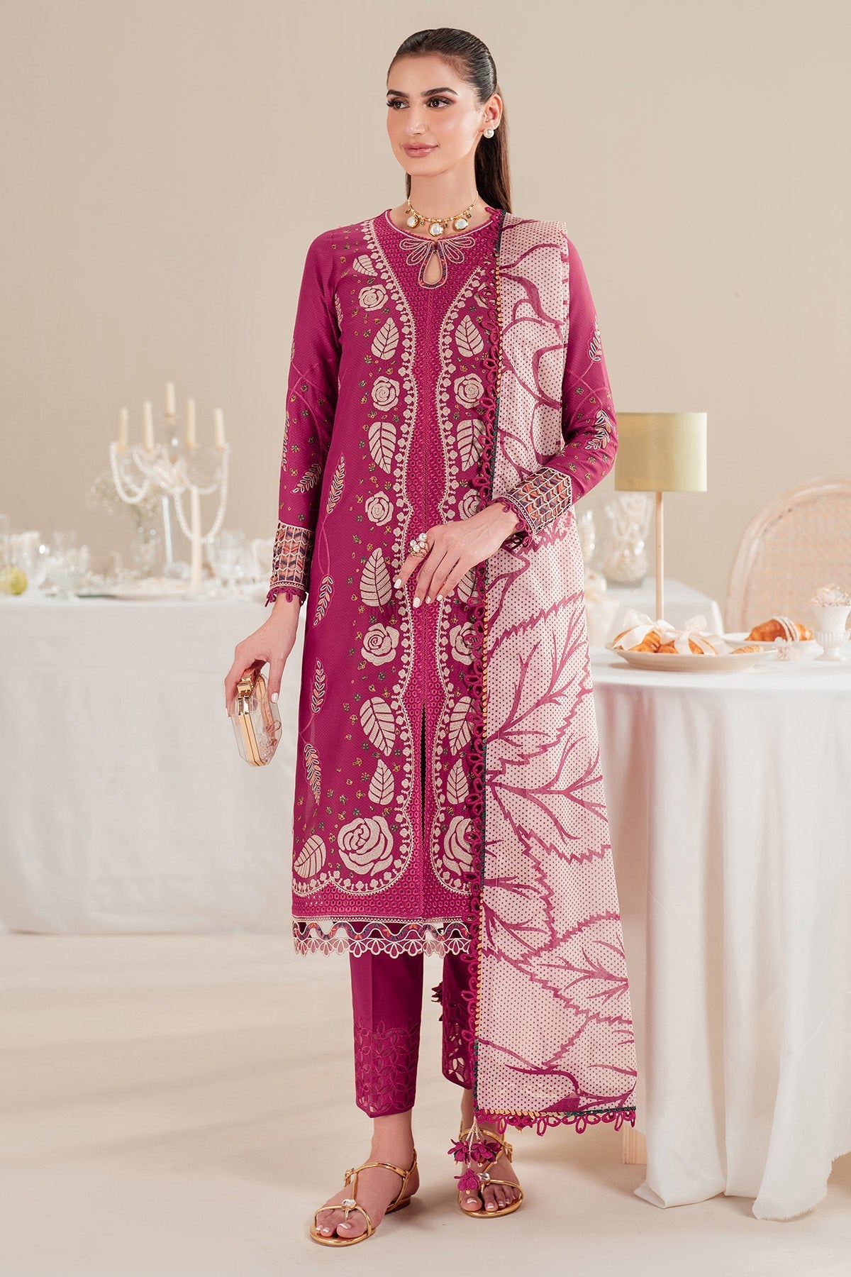 Jazmin | Iris Luxury Lawn 25 | IL'25-D05 - by - Libasekhas UK - Registered Vendor of : Jazmin - 100% Original Designer Dresss