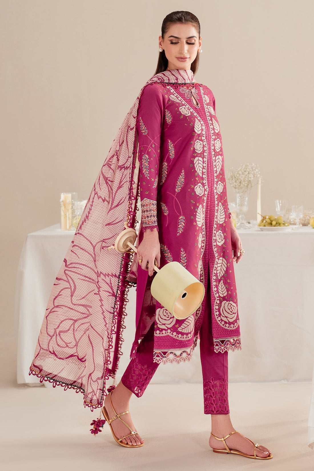 Jazmin | Iris Luxury Lawn 25 | IL'25-D05 - by - Libasekhas UK - Registered Vendor of : Jazmin - 100% Original Designer Dresss