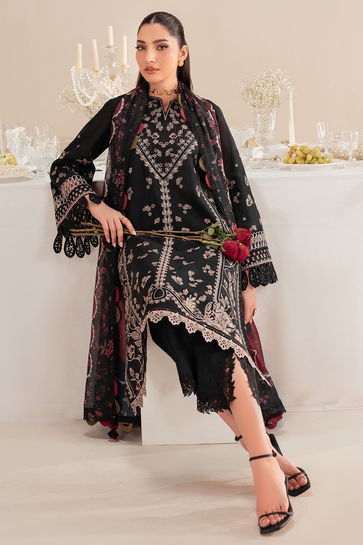 Jazmin | Iris Luxury Lawn 25 | IL'25-D07 - by - Libasekhas UK - Registered Vendor of : Jazmin - 100% Original Designer Dresss